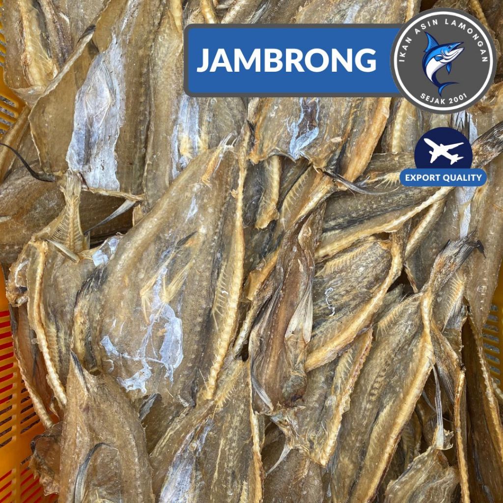 

Ikan Asin Lamongan Jambrong siting belah tawar tipis krispi kualitas export