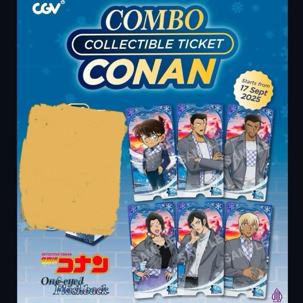 Official Detective Conan Collectible Ticket, CGV x ODEX Screening Indonesia