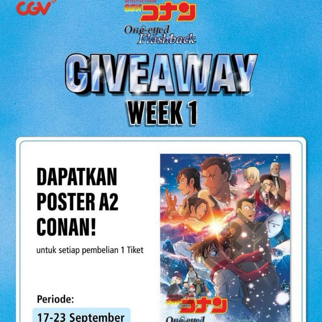 Official Detective Conan Poster, CGV/ Cinepolis x ODEX