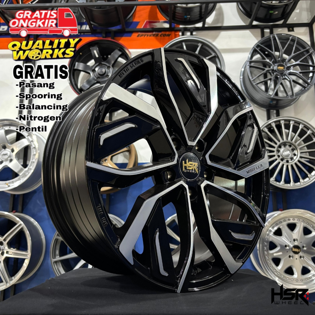 HSR Wheel Morella Ring 18 Velg Racing Mobil Innova Rush Terios New Livina