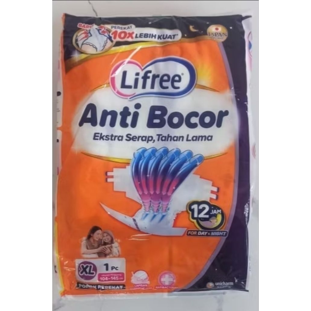 LIFREE POPOK PEREKAT DEWASA / POPOK DEWASA Size: XL per 1 Sachet Satuan