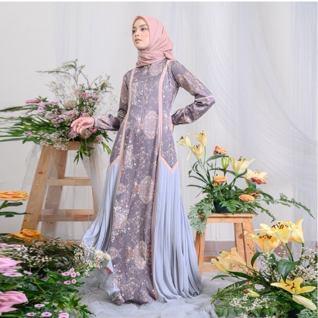 Dress Zerina Banu PL size S Gamis cantik HL