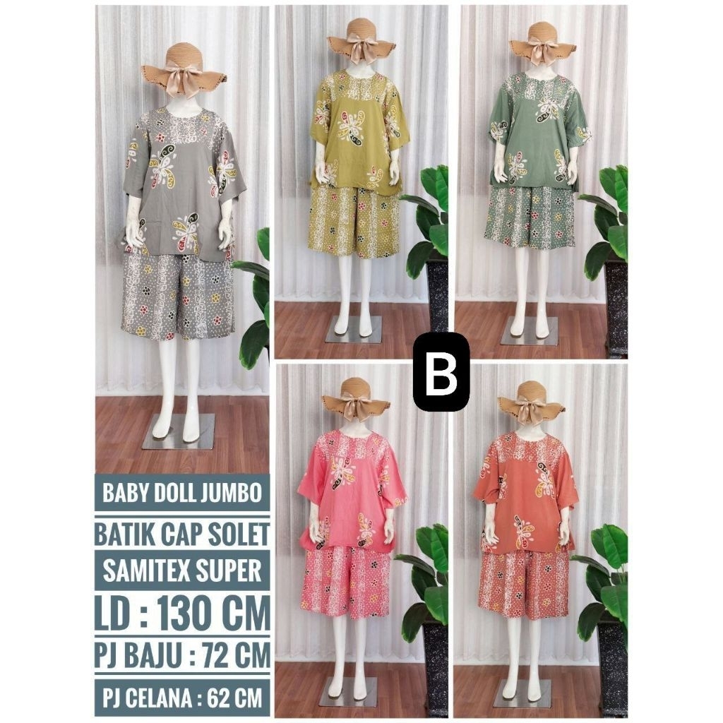 babydoll jumbo cap batik