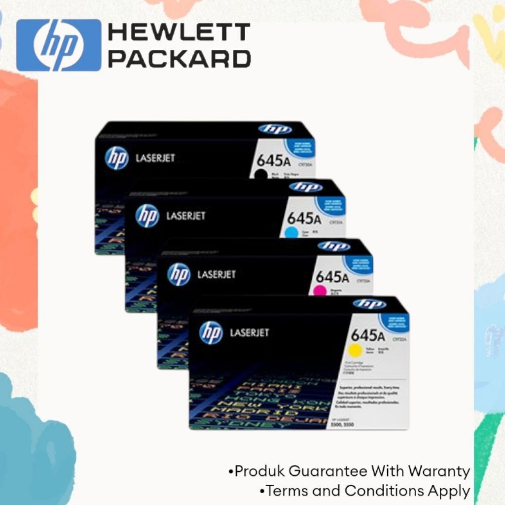 TONER HP LASERJET 645A BLACK & COLOR