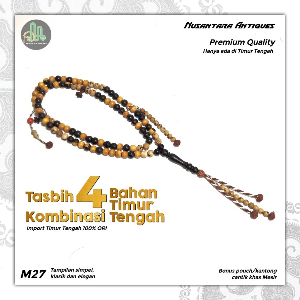 Tasbih Abanos Mix Unab, Oud Sholib, Yuser Laut Merah, Marjan Taiwany