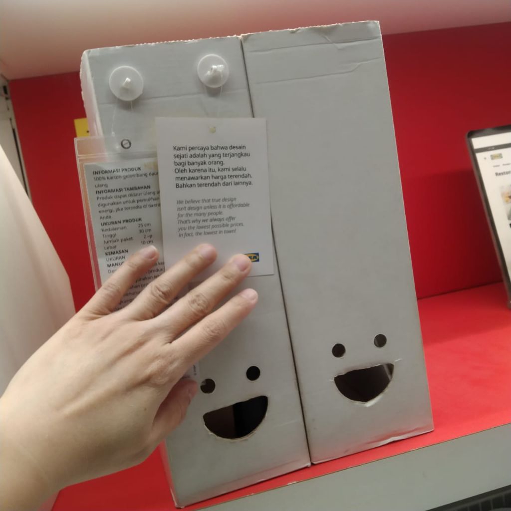 File majalah surat kantor 2pc karton tebal box file binder hitam/putih