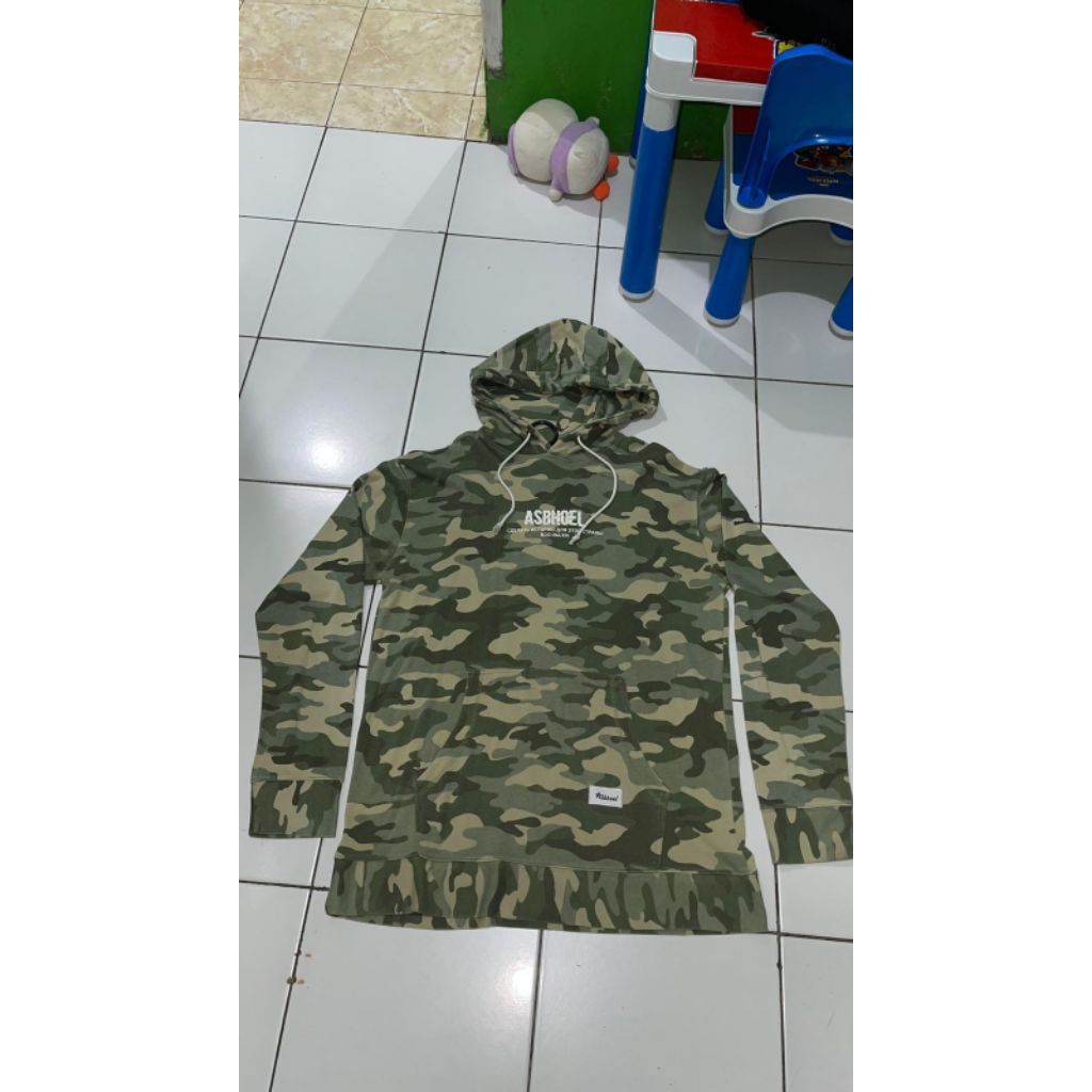 Hoodie camo asbhoel original pemakaian