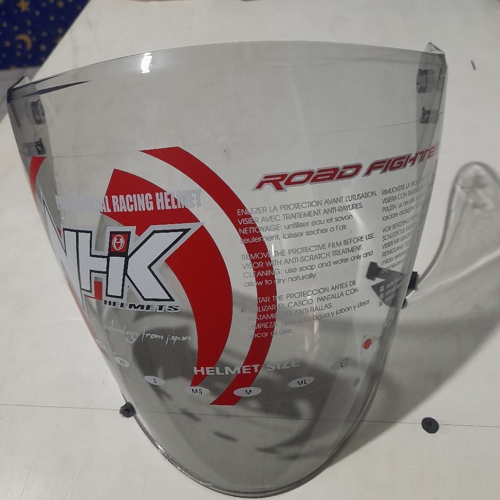 kaca helm nhk n1 max, nhk n2 elite,  gm g2 || visor helm nhk n1 max, n2 elite,  hm g2 original nhk