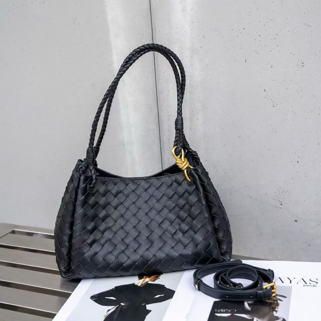 Tas Anyam Tali Kepang Kulit Sapi (10-149#)