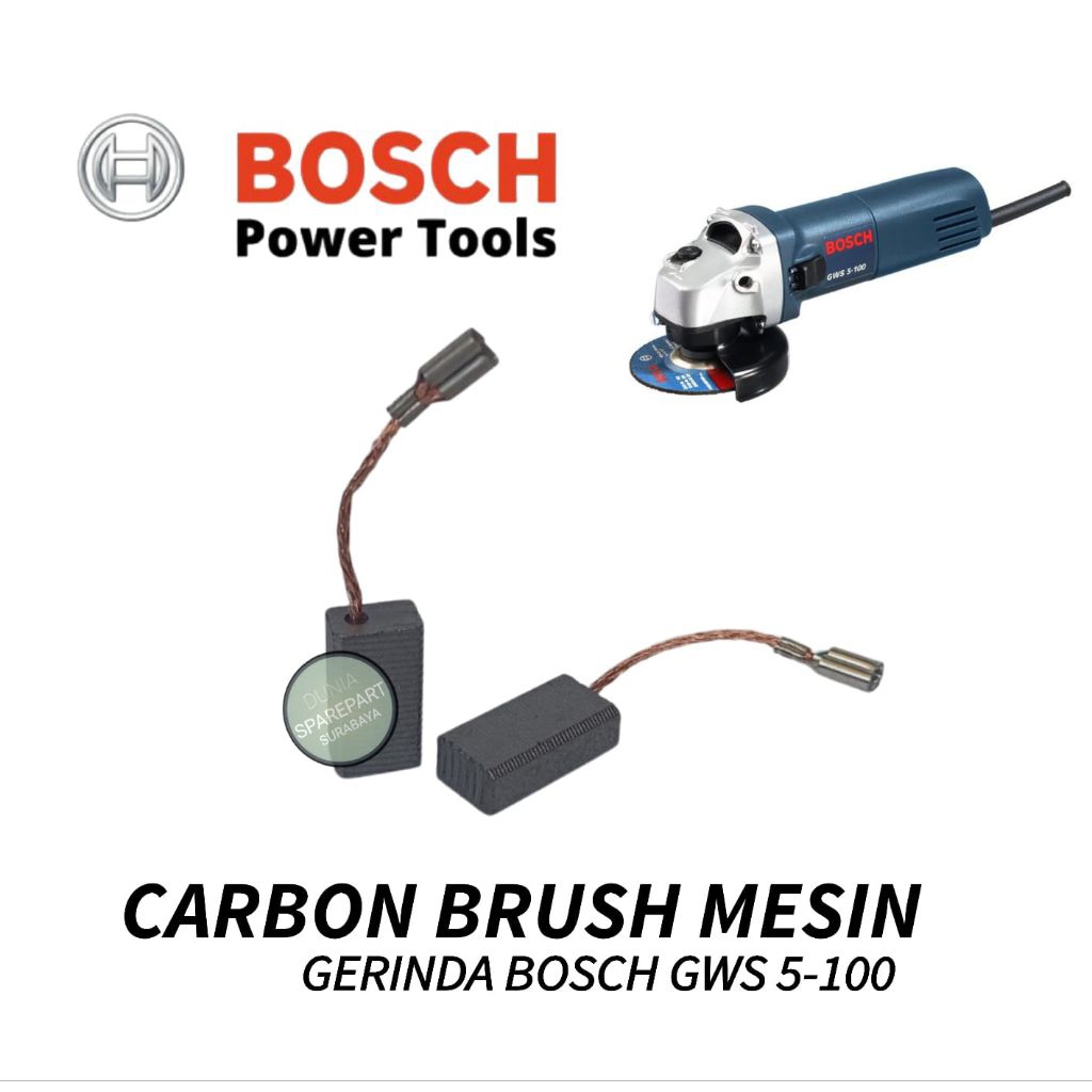 Carbon brush mesin gerinda bosch type GWS 5-100