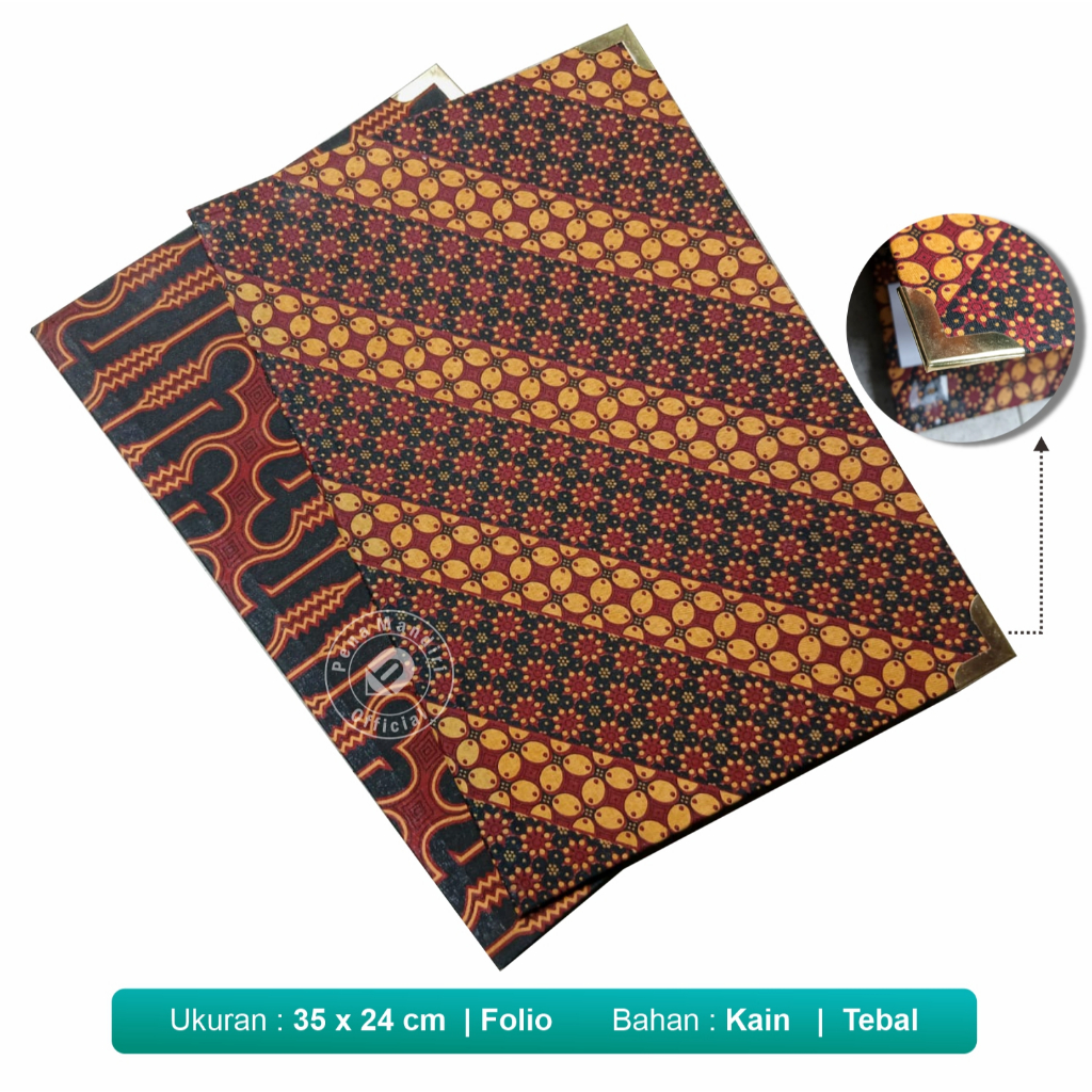 Stopmap Kain Batik Map Cover Kain Batik Lux TEBAL (Per 1 Map)