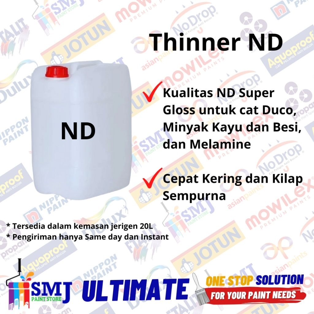 Pengencer Cat Minyak Thinner Curah ND Super Jerigen 20L