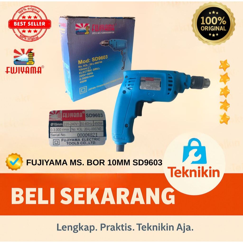 FUJIYAMA MESIN BOR TANGAN 10mm SD9603