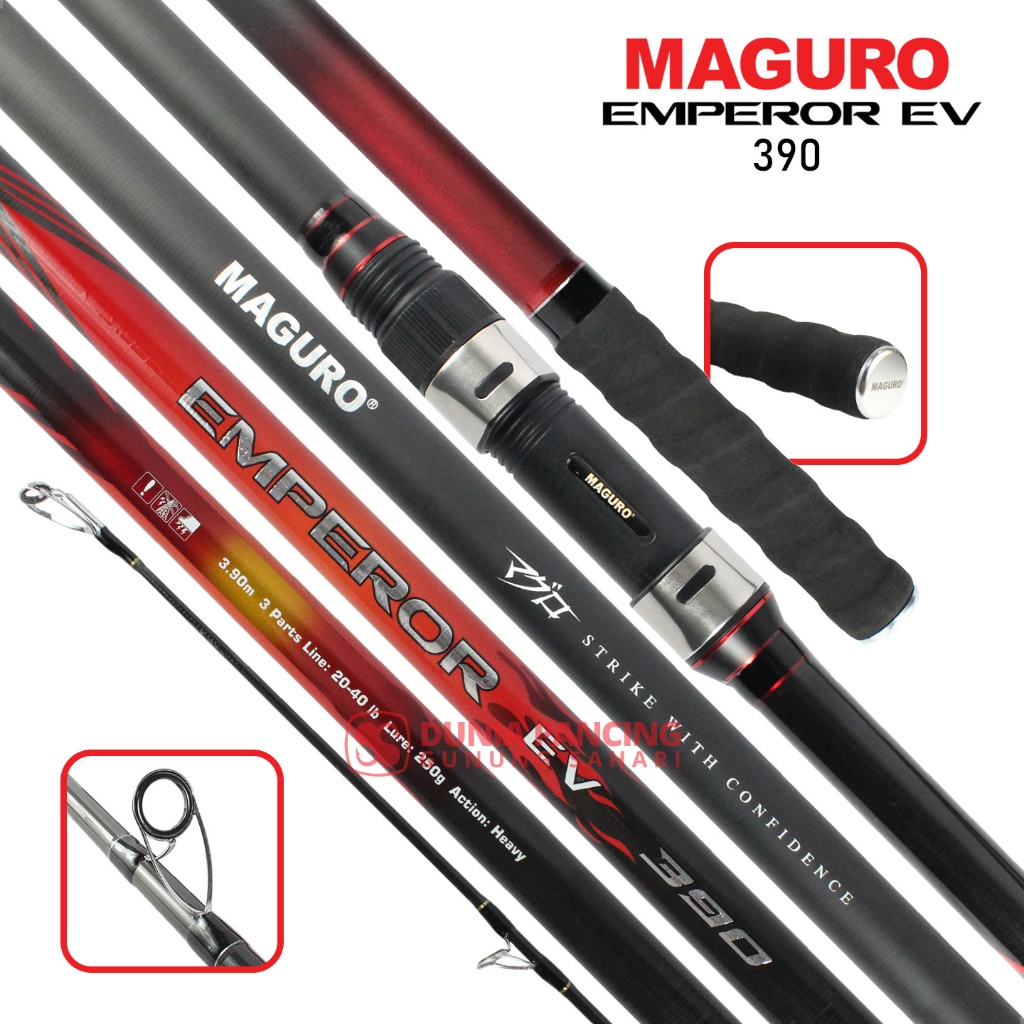 JORAN SPINNING SURF MAGURO EMPEROR EV 390 | 420 | 450 | HDC | SAMBUNG 3 | SURF FISHING