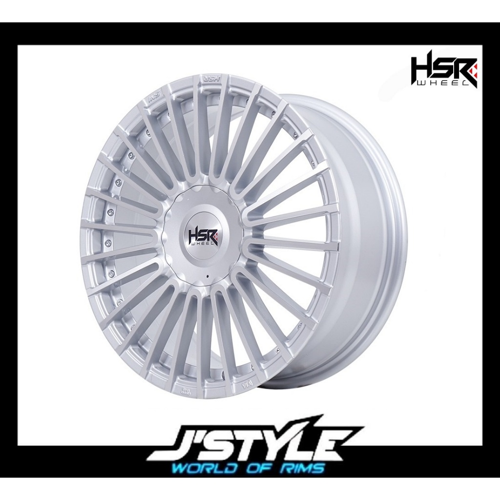 Velg racing Mobil Avanza Freed Livina New Baleno dll HSR Ring 17 Silver