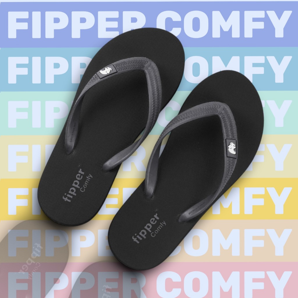 FIPPER COMFY BLUE (DAYOUX) -sandal japit pria