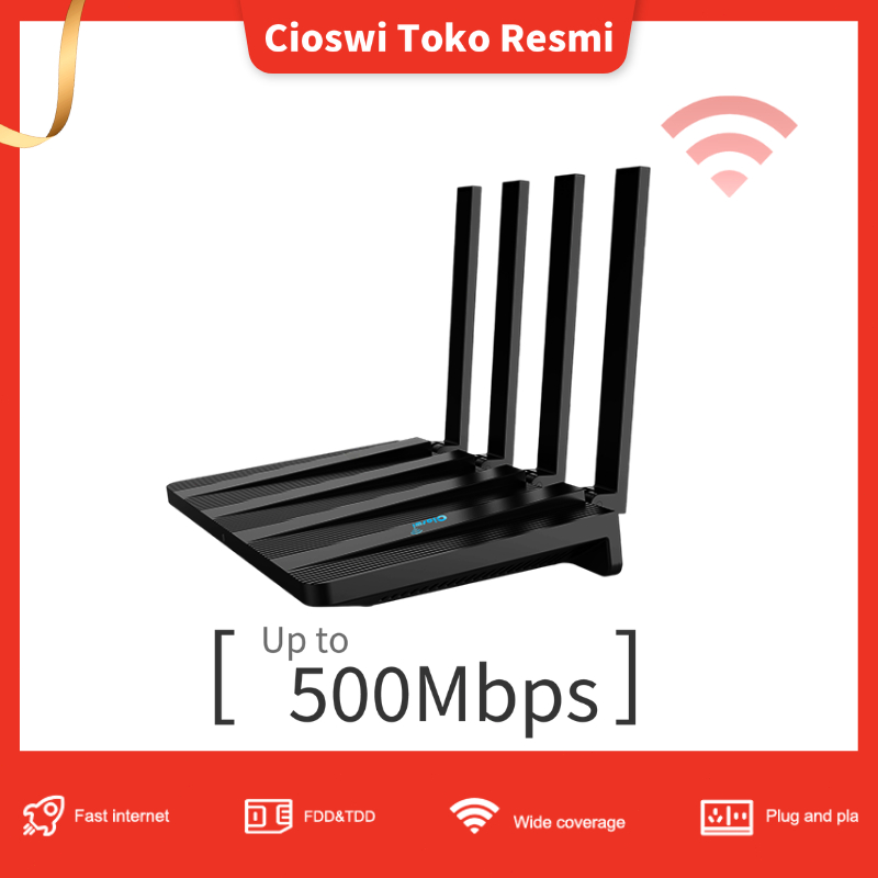 Cioswi Wifi Wireless Router 4G  500Mbps  Modem 4G Kartu SIM