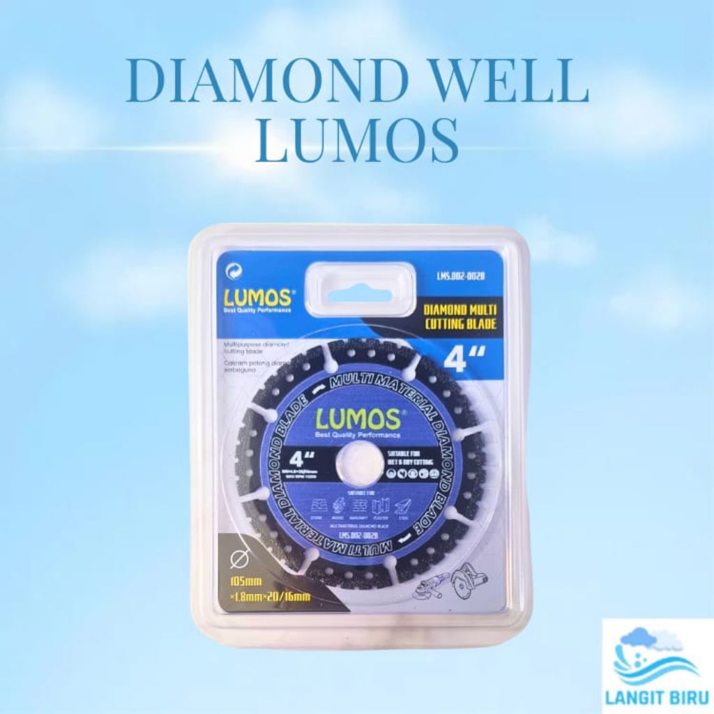 Diamond Blade/Pisau Potong/ Diamond Well LUMOS 4"