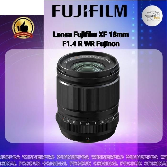 Lensa Fujifilm XF 18mm f1.4 R LM WR Fujinon XF18mm f/1.4