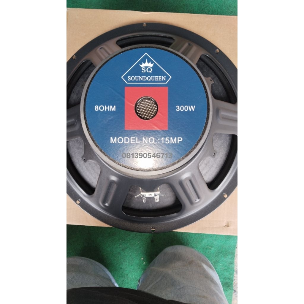 komponen speaker Soundqueen SQ 15MP.