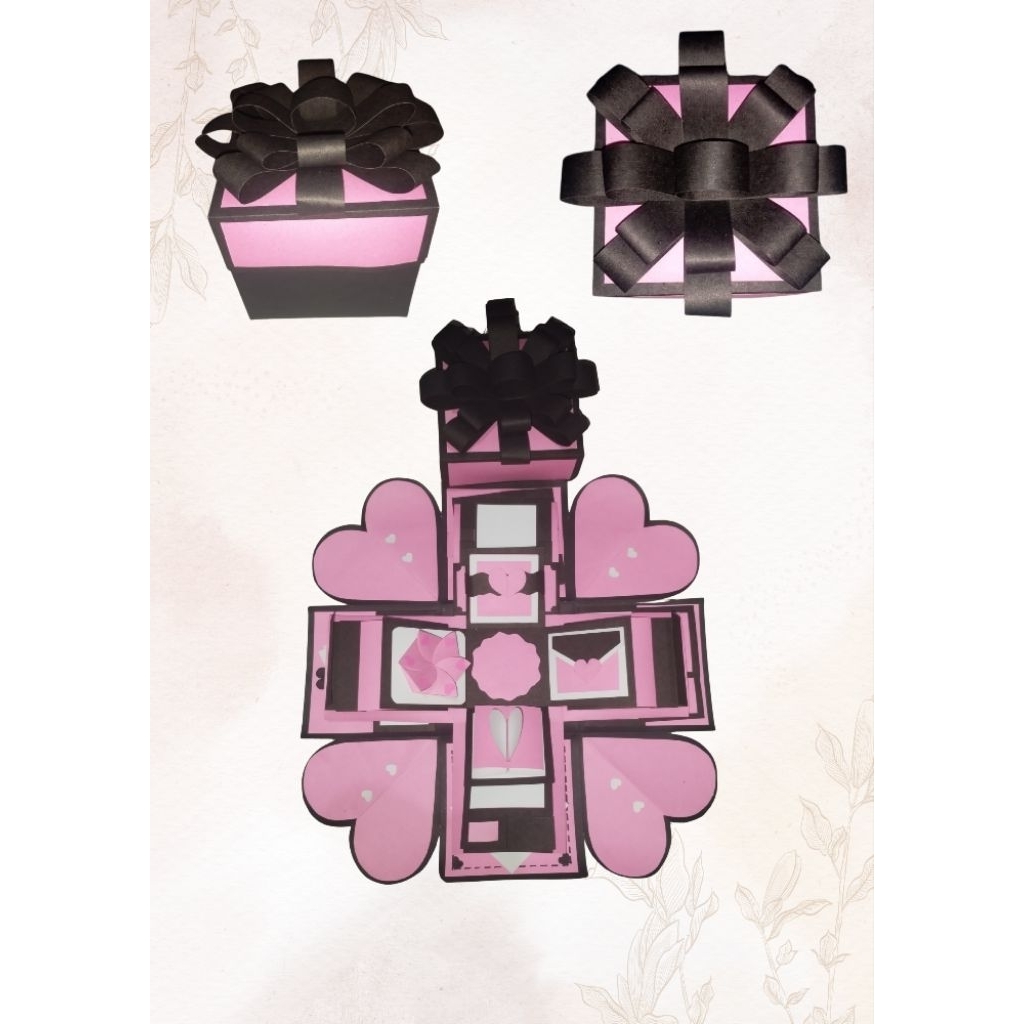 

explosion box 3 layer scrapbook box scrapbox kado ulang tahun kado untuk pacar kado aniversary