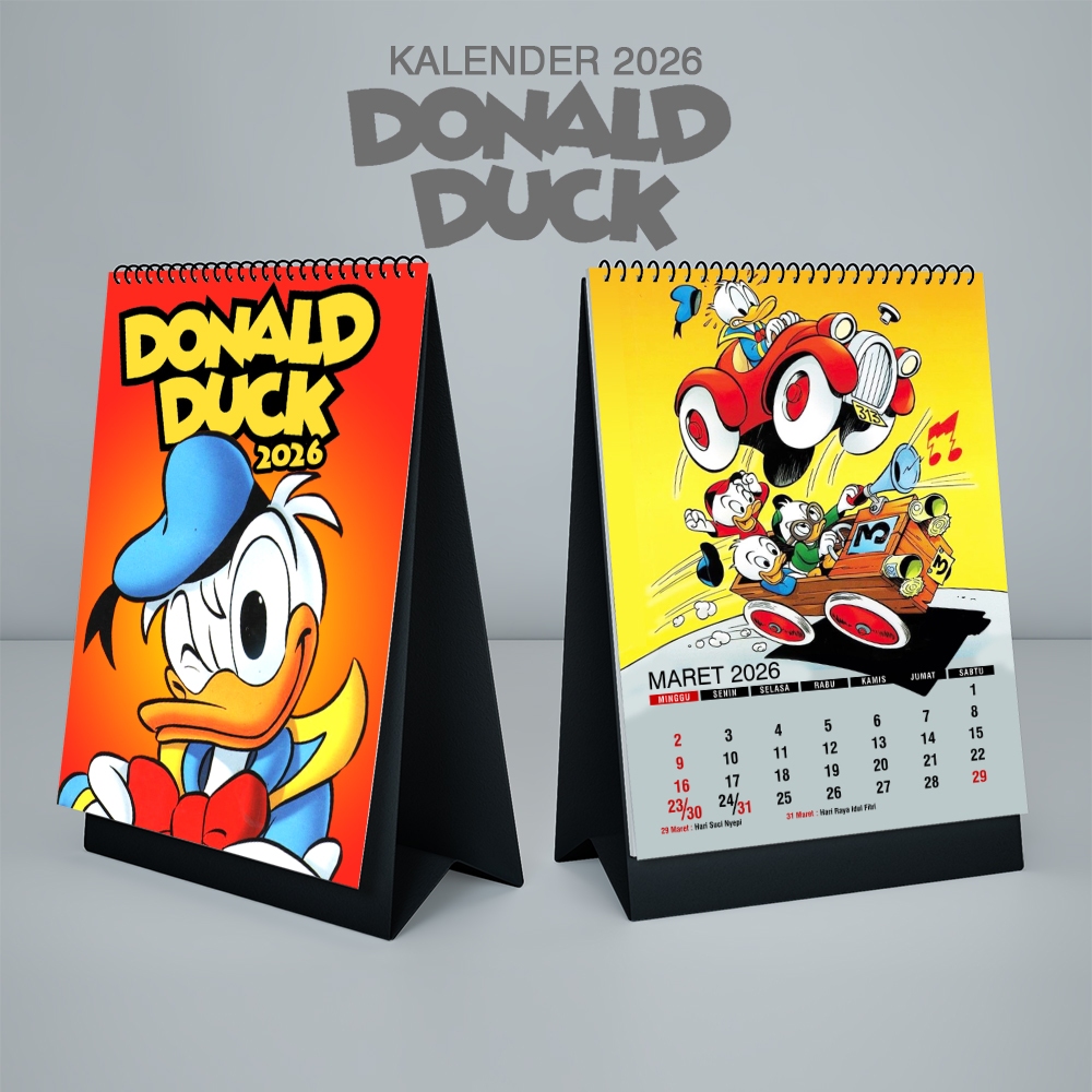 Kalender Meja 2026 Donald Duck preorder
