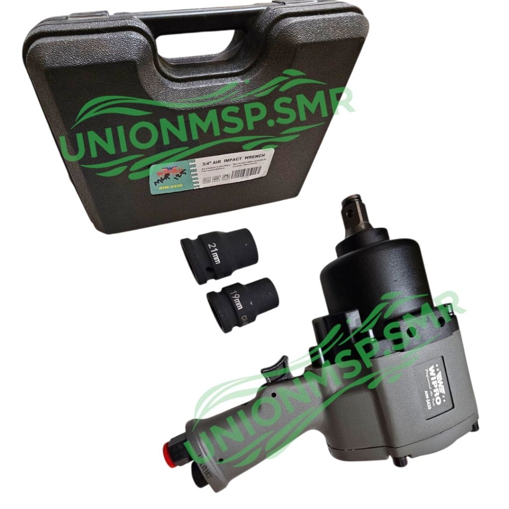 WIPRO AIW-3430 Kunci Impact Angin 3/4 Inch Air Impact Wrench Heavy Duty 1400Nm