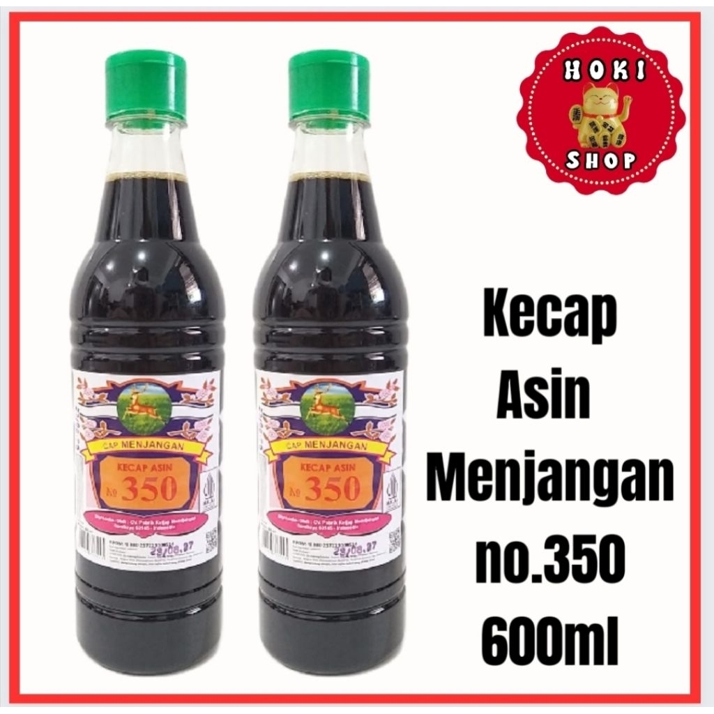 Kecap Menjangan 350 600ml / Kecap Asin Menjangan 350 / Kecap Menjangan no 350