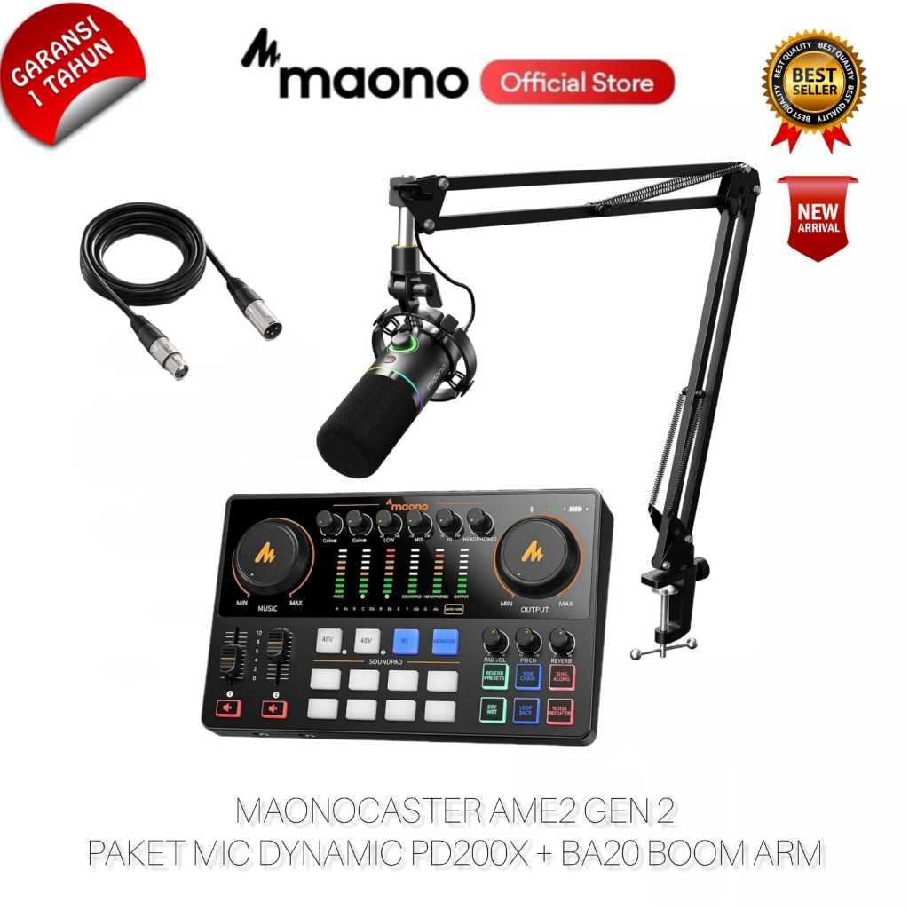 NEW ORIGINAL MAONO AME2 Gen2 PaketMic PD200X AME2Gen2 AME 2 Gen 2 PD 200X PD200 X PD 200 X