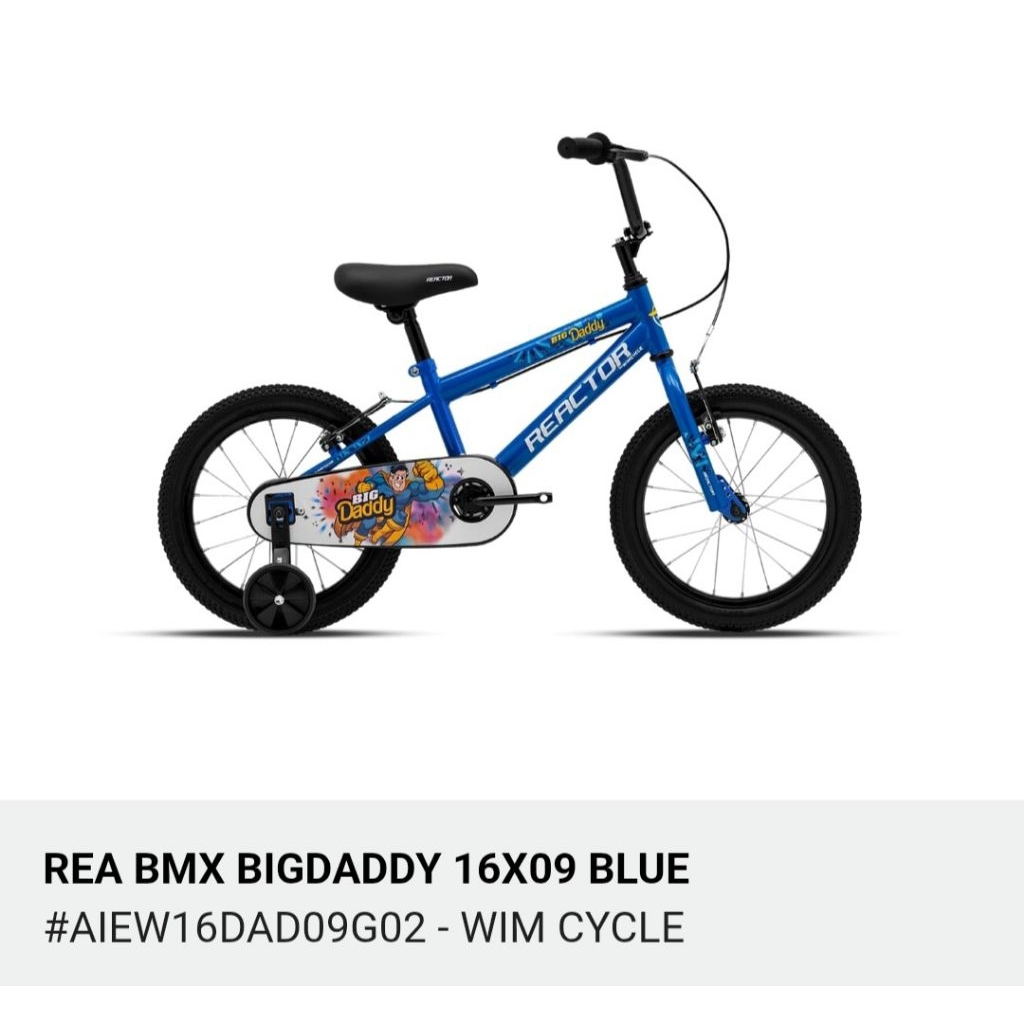 sepeda bmx anak 16" kids bike wimcycle 3-6th