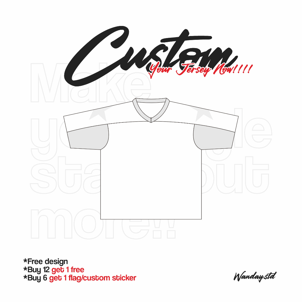 Varsity Anak (Jersey Anak Pecah Pola) Beli Jersey Free custom Desain