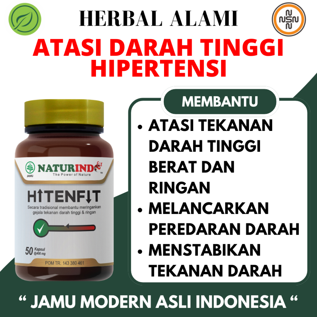 HITENFIT Herbal Darah Tinggi Obat Darah Tinggi Herbal Darah Tinggi Hipertensi Penurun Darah Tinggi