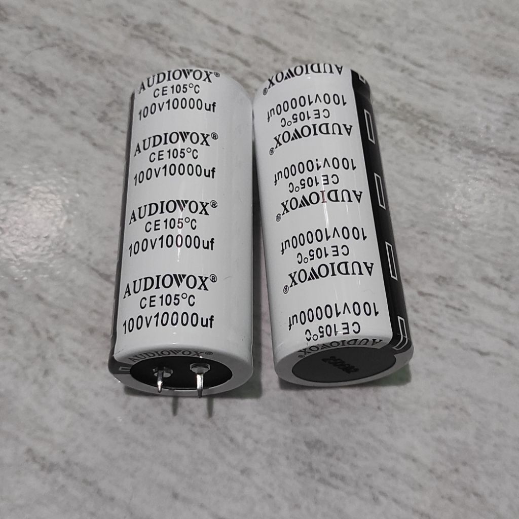 elco Audiovox 10000uf 100v putih Original