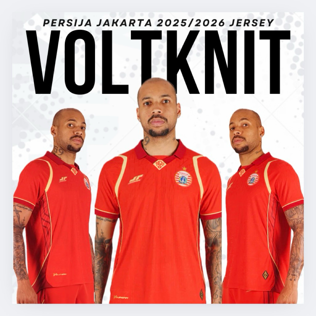 Jersey Persija Jakarta 2025 2026 Voltknit Home Red Original