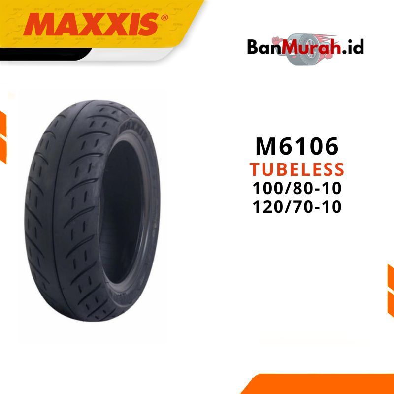 Ban Luar Motor Maxxis M6106 Scooter Ring 10 Tubeless