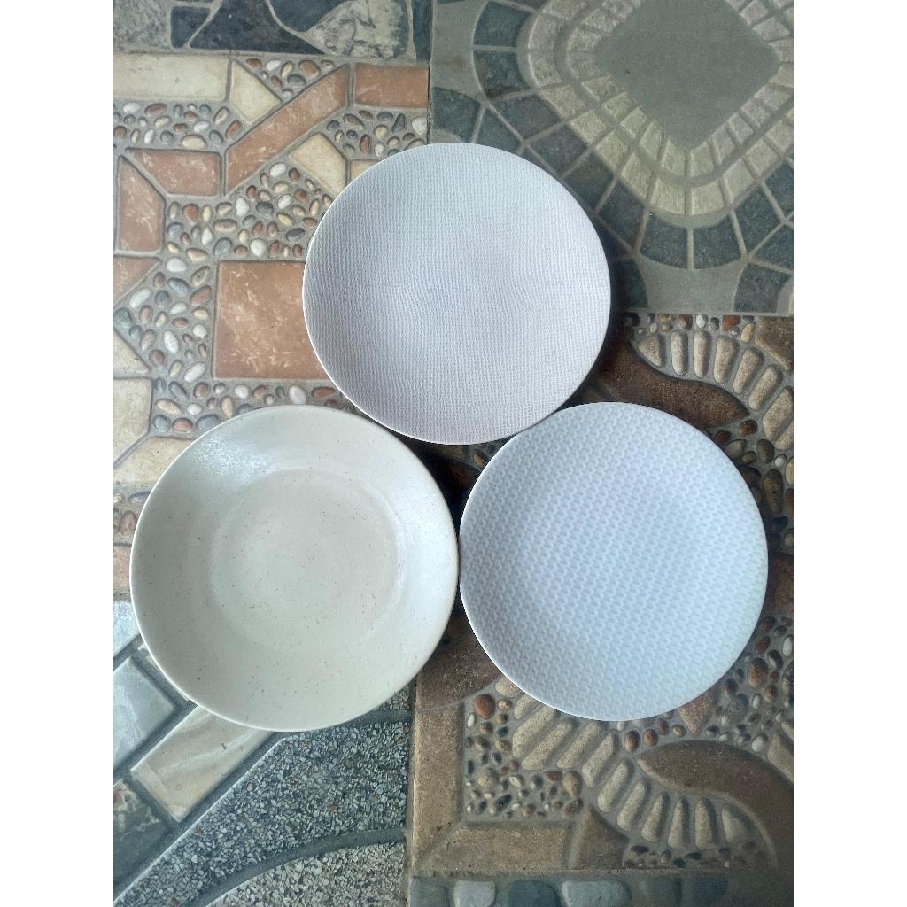 piring kecil keramik termurah / piring keramik kecil warna putih / piring makan / piring putih