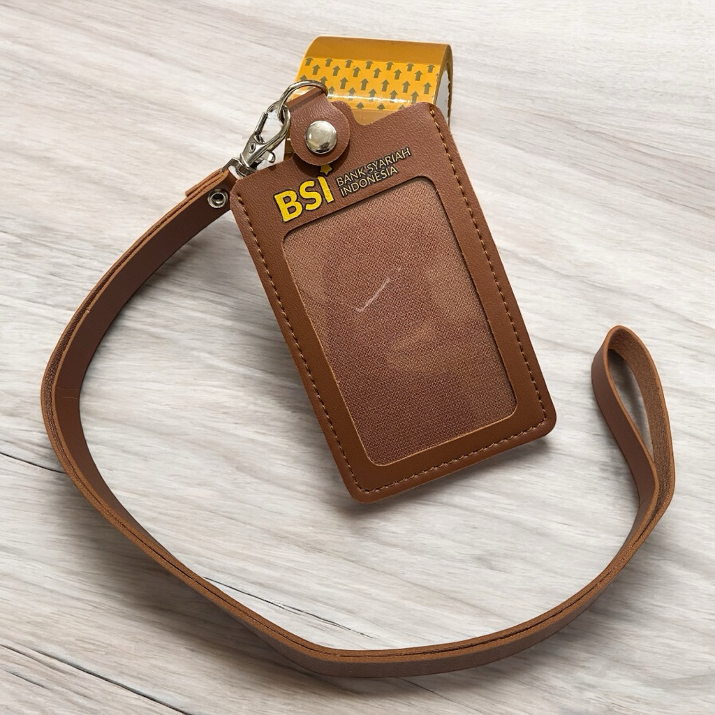 Id card bank BSI warna coklat