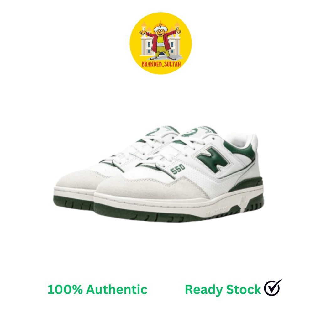 New Balance 550 White Green 100% Authentic Original