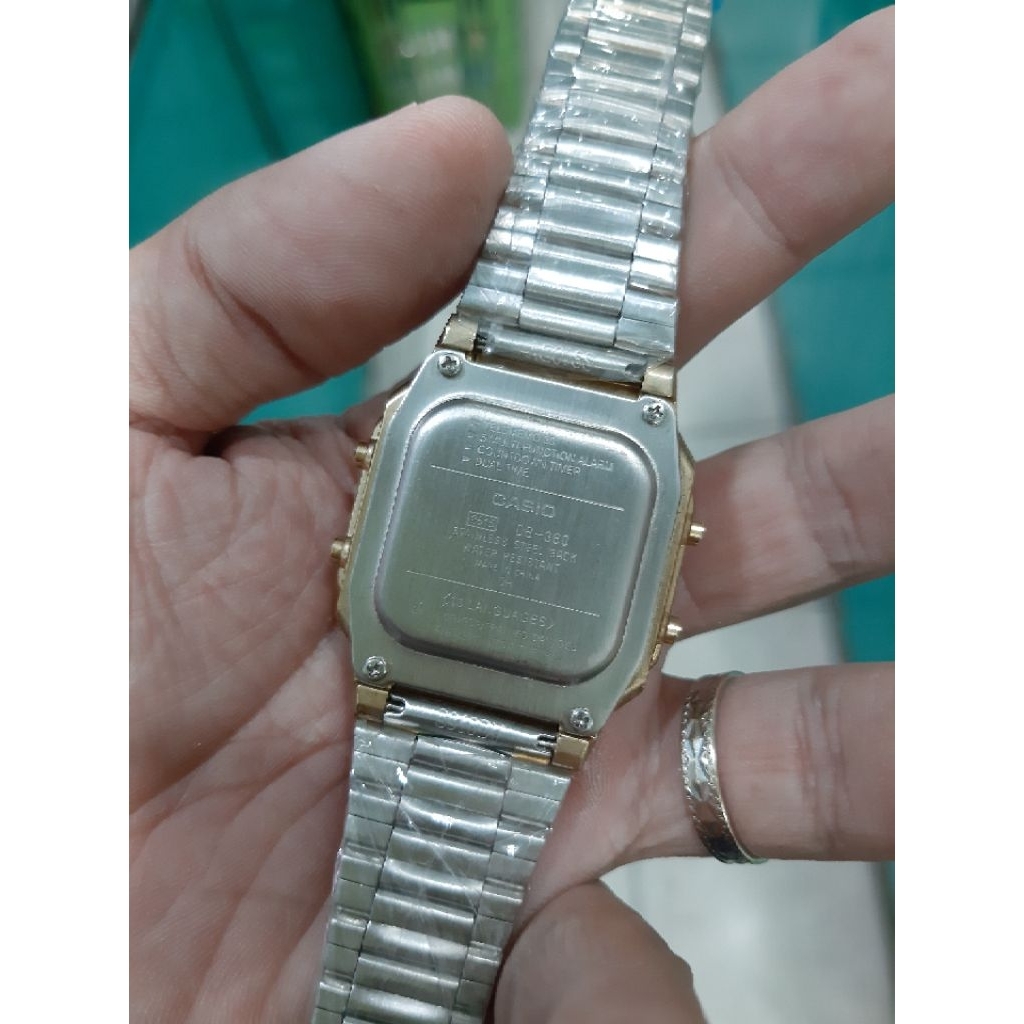 jam tangan pria digital sport stenlis steel io klasik