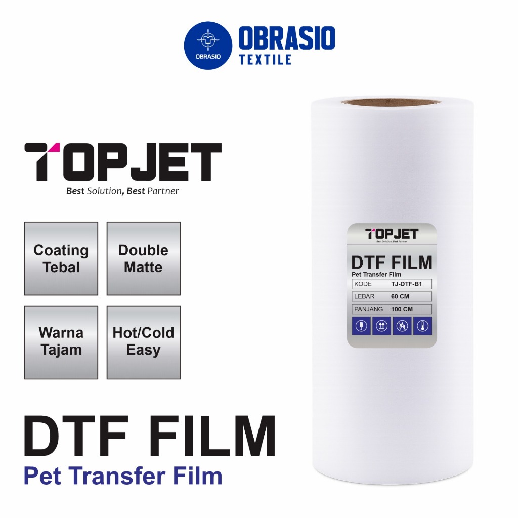 PET FILM  60CM X 100M | PET FILM DTF PREMIUM | TOPJET