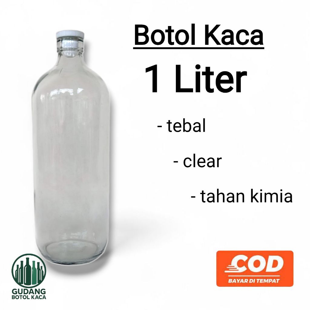 botol kaca 1 liter botol beling botol bensin
