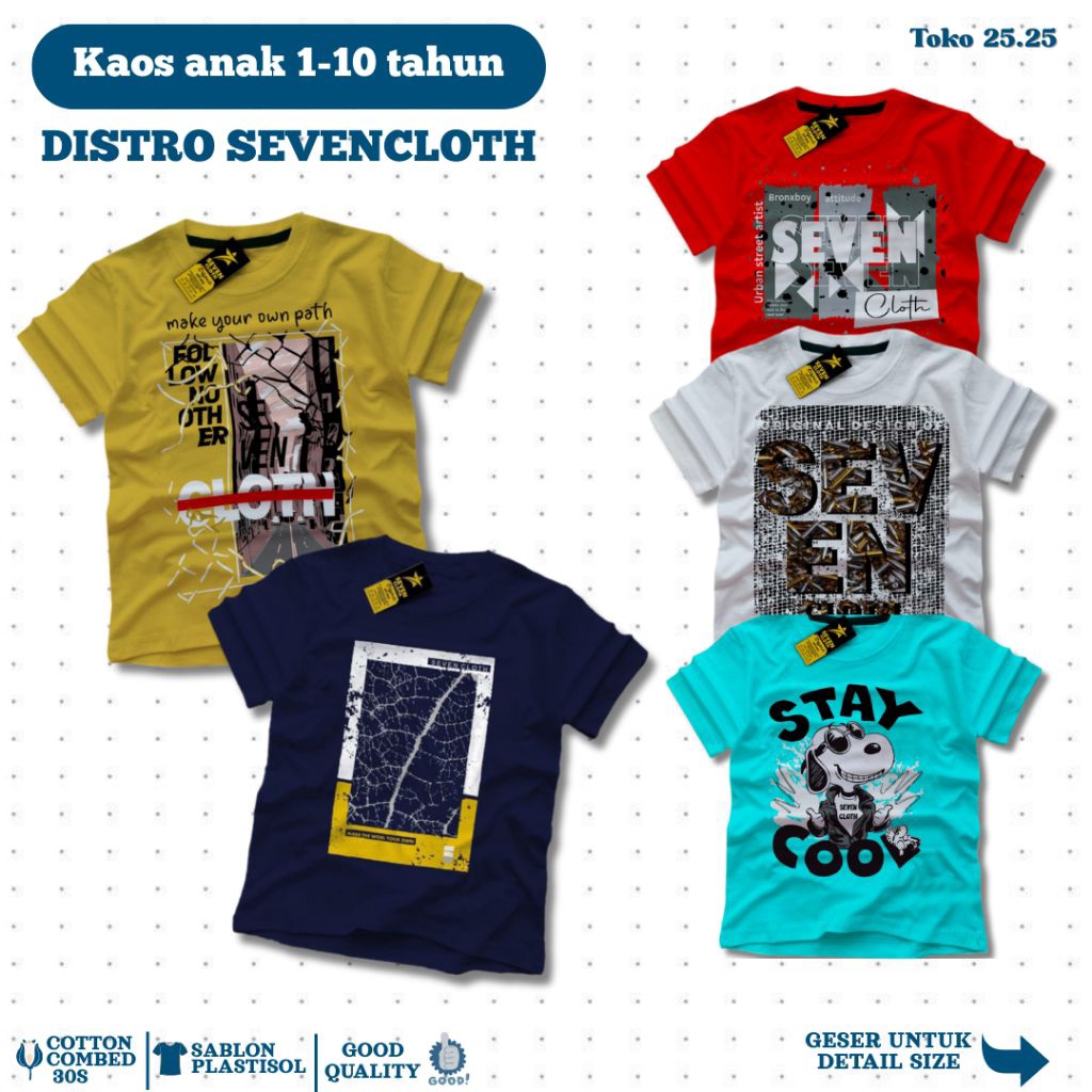 Kaos distro Anak Sevencloth