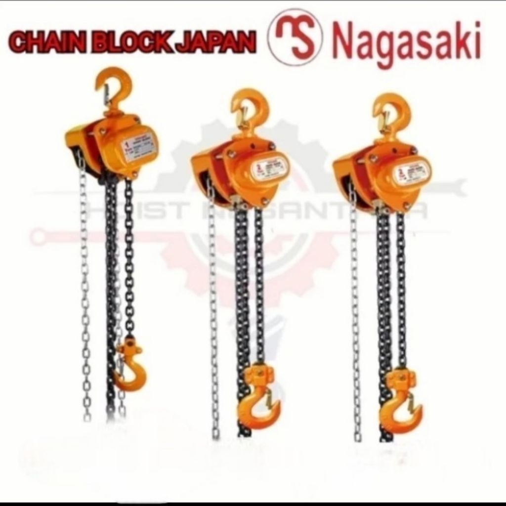 chain block takel 3 ton x 15 meter katrol nagasaki