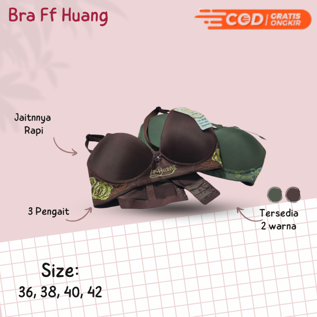 Bra FF Huang Bh Bordir FF Huang Polos BH Wanita