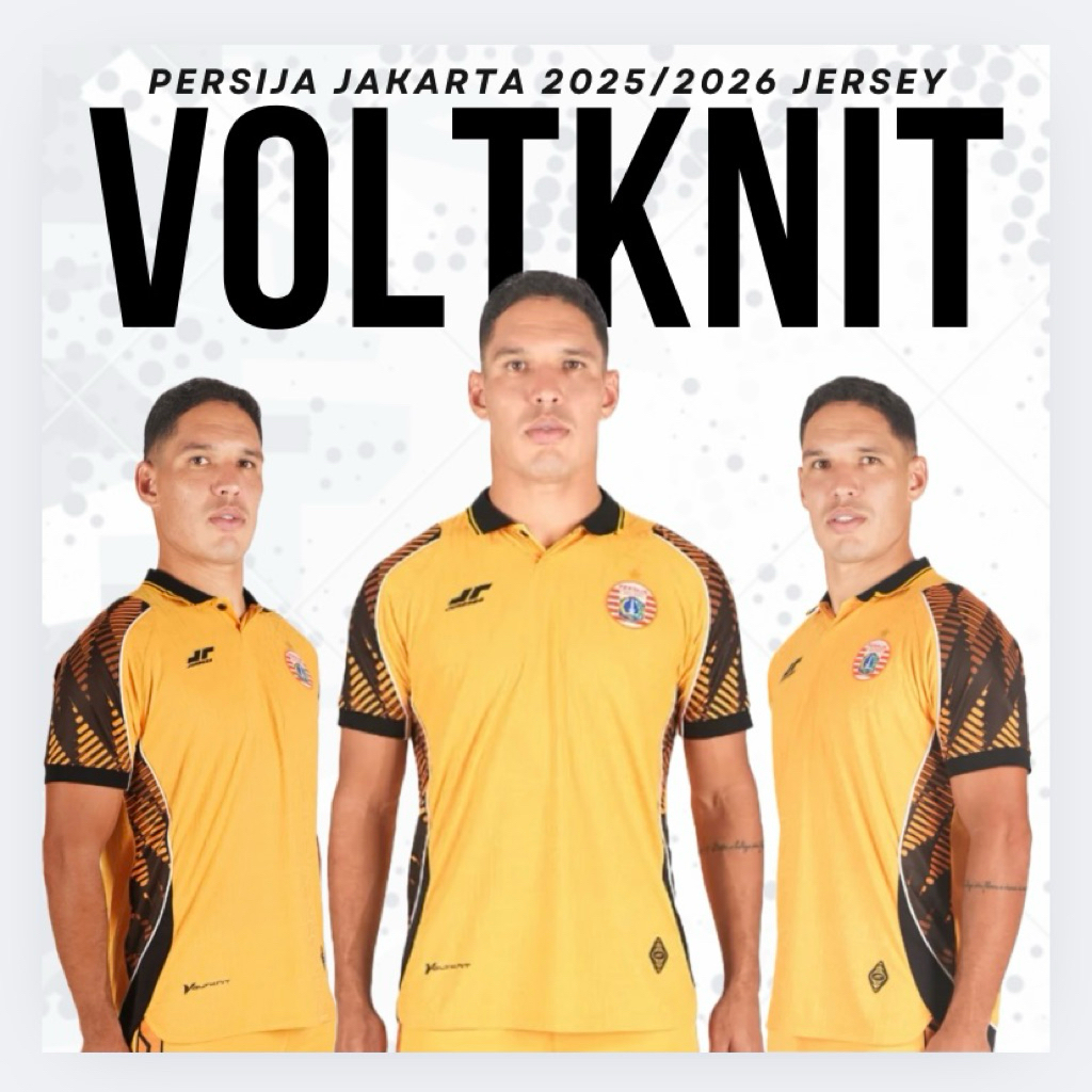 Jersey Persija Jakarta 2025 2026 Voltknit Alternate Orange Original