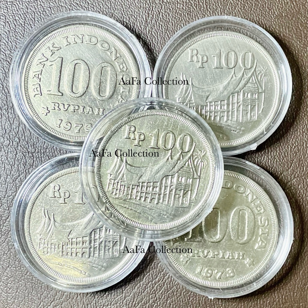 UANG KOIN KUNO 100 TEBAL RUMAH GADANG + KAPSUL PELINDUNG