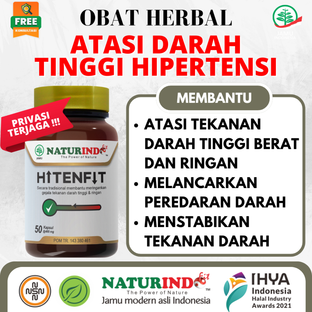 HITENFIT Herbal Darah Tinggi Obat Darah Tinggi Herbal Darah Tinggi Hipertensi Penurun Darah Tinggi