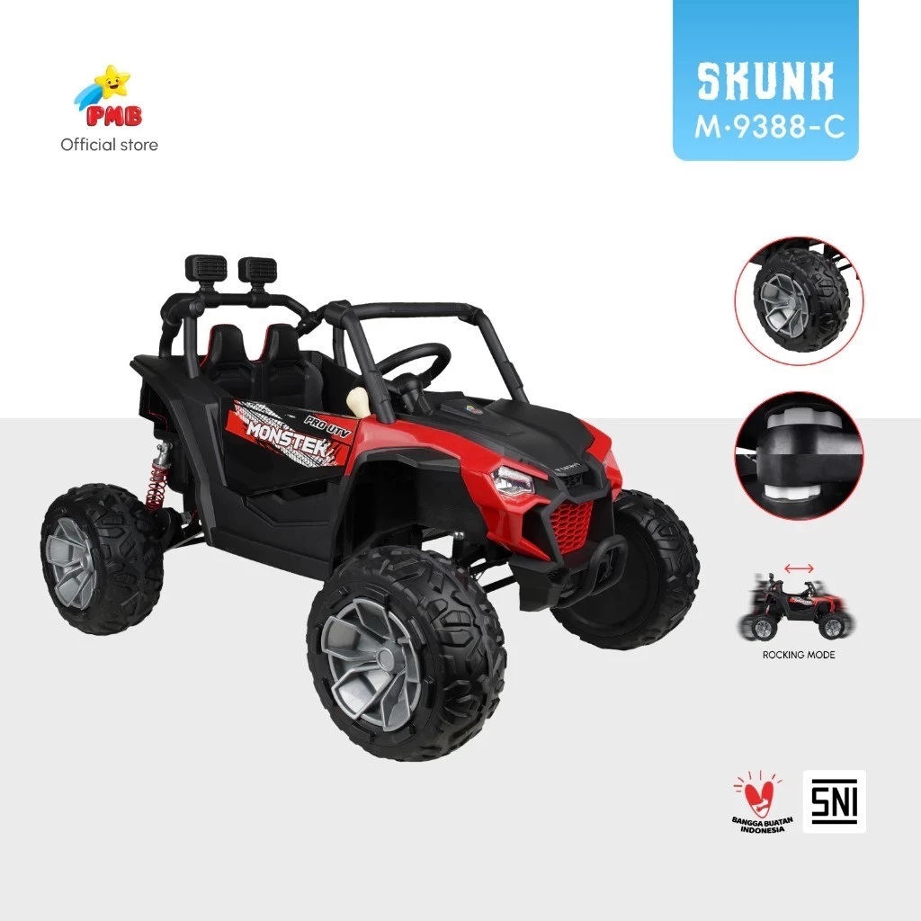 Mobilan Aki Ban Karet Mainan Anak Mobil Aki Skunk M9388C//Mobil Aki Ban Eva Remote Control