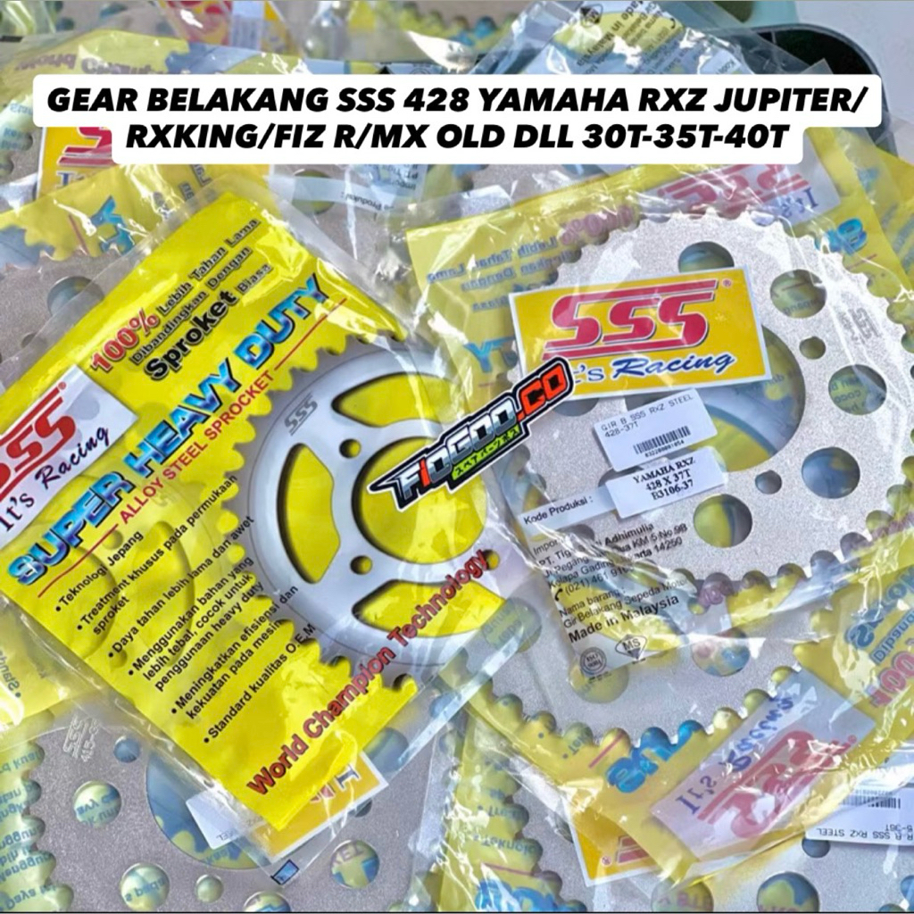 GEAR BELAKANG SSS YAMAHA RX KING JUPITER 428 GEAR SSS 428 GEAR SSS JUPITER FIZ R RXKING GEAR SSS GEA