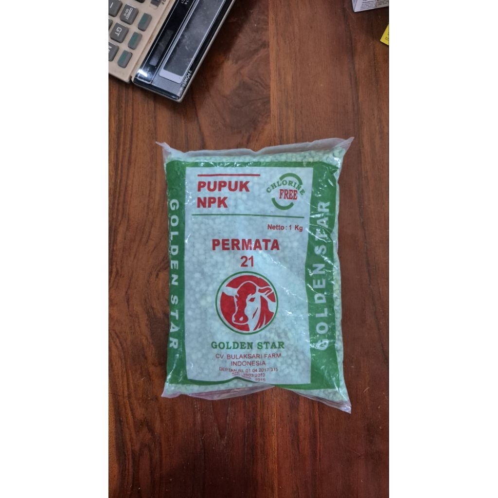Pupuk NPK Starter Golden Star NPK 21 Kemasan 1Kg